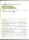 IEEE TRANSACTIONS ON SOFTWARE ENGINEERING封面